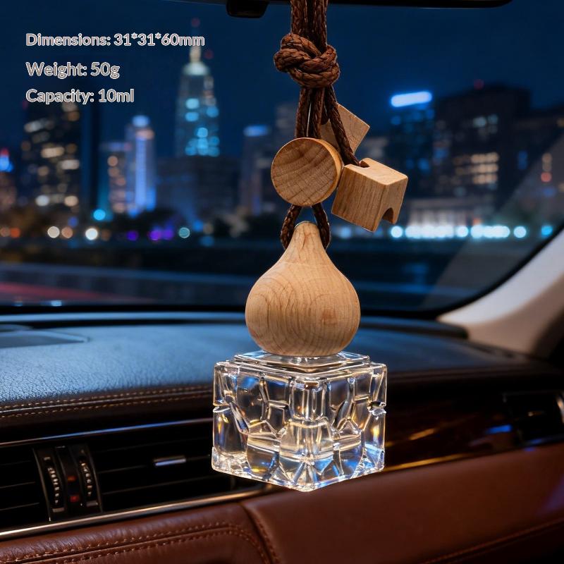 1Pcs Aromatherapy Essential Oil Bottle Hanging Car Perfume Bottle Ornament Auto Air Freshener Car Decoration Interior For Home