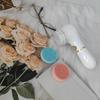 3 In 1 Electric Silicone Facial Brush Cleaner Vibration Rotating Massage Pore Cleansing Instrument Waterproof Beauty Tool