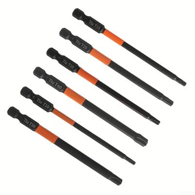 Pratik Tornavida Ucu Gümüş T10-T40 1/4 İnç Altıgen Baş
