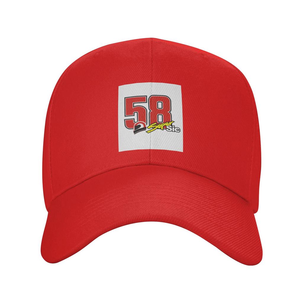 Unisex Baseball Hats Marco Simoncelli 58 Super Sic Outdoor Streetwear Summer Sports Baseball Caps Hip Hop Cap Casquette Hats