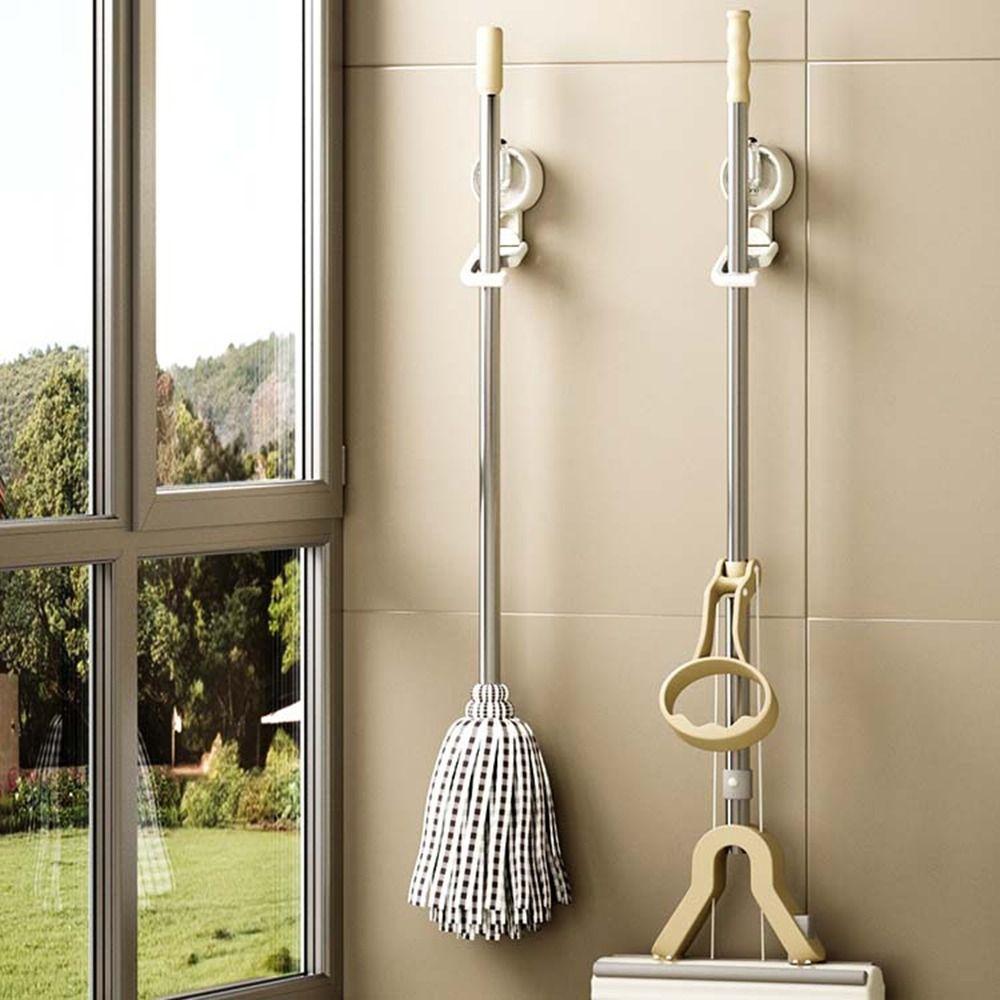 

Powerful Washbasin Hook Wall Mounted Mop Holder Multifunctional Suction Cup Hook for Home Style A