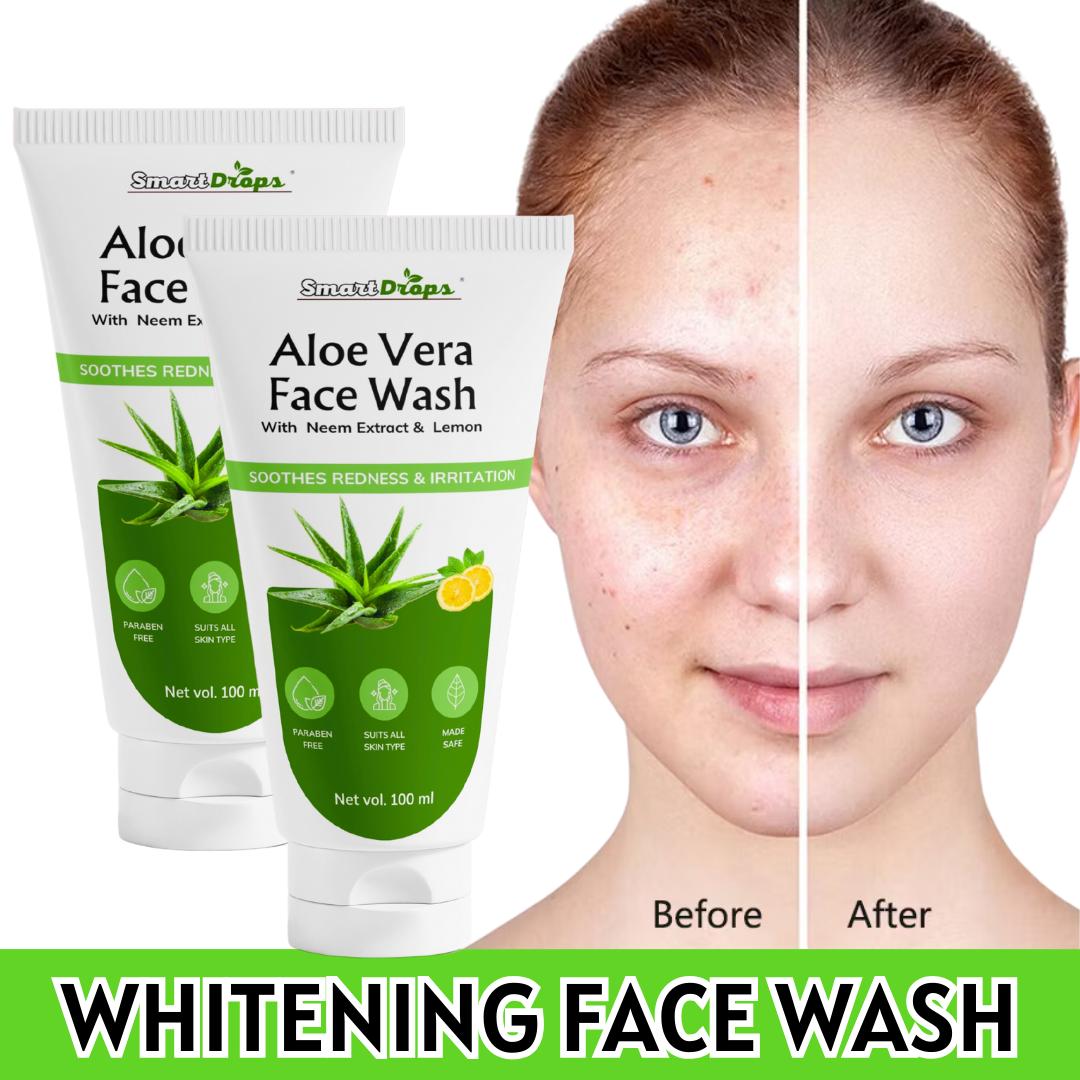 

Средство для умывания с алоэ вера | Очищающее средство для лица без масла, тонизирует кожу | Мягкое и эффективное средство для умывания, снятия макияжа, 200 мл белый