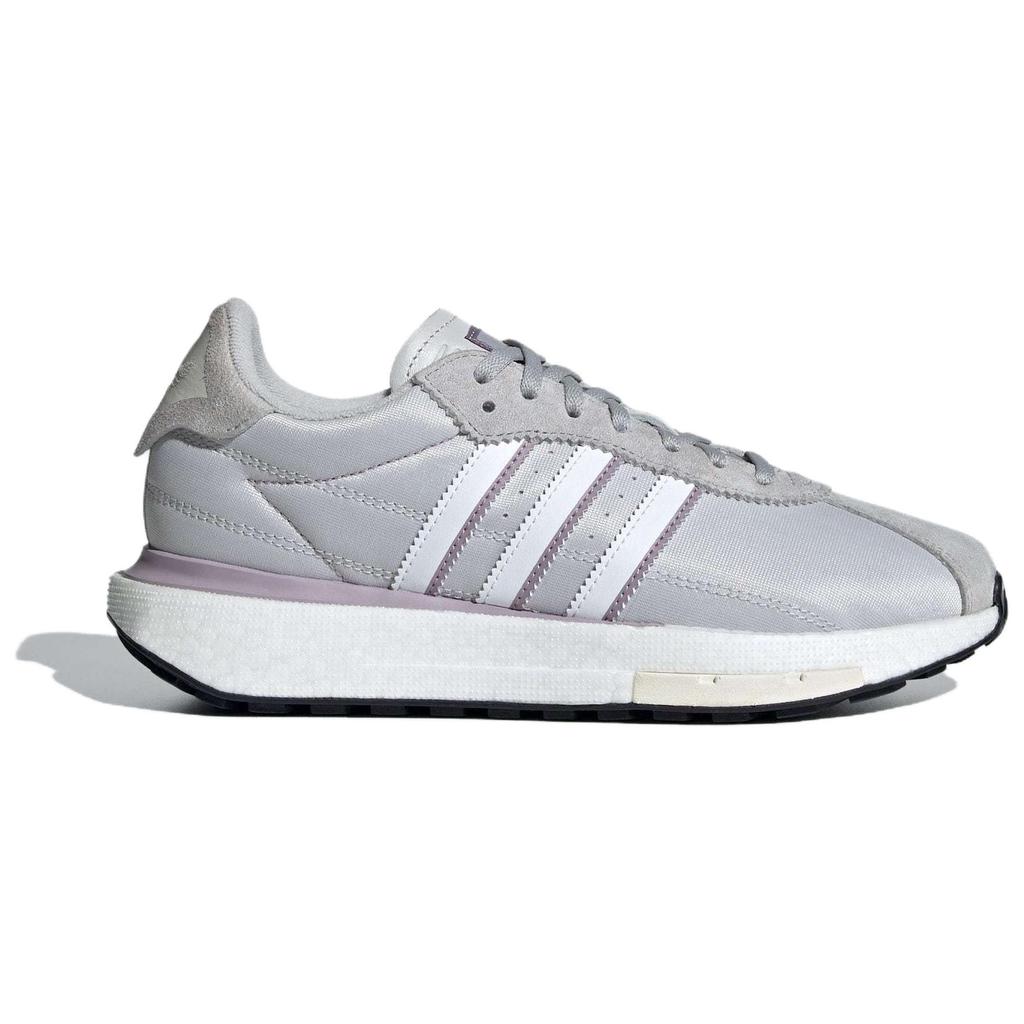 adidas Originals Country Boost Wildleder Bequem Vielseitig Rutschfest Low-Top Freizeitschuhe Damen Sneaker Grau IF1132
