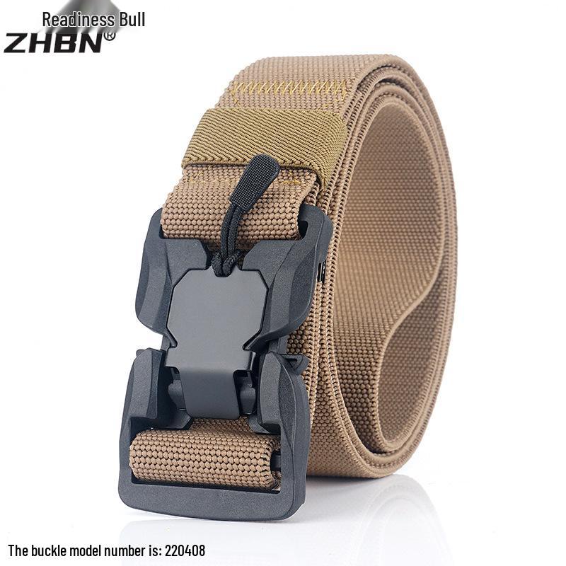 Men's Quick-Release Elastic Tactical Belt: Multifunctional, Casual & Minimalist