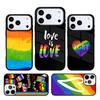 Rainbow Lesbian Pride Gay LGBT Phone Case For iPhone 17 AIR 16 Pro Max 15 14 Pro 11 12 13 Shockproof Silicone Cover
