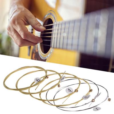 6pcs Guitar String Strings Replacement For Guitar Performers Classic Acoustic Folk Guitar Parts Accessories Musical Instruments