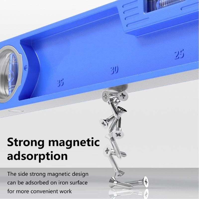 Gözlem Penceresi ile Doğru Okumalar İçin 30-60cm Manyetik Torpido Seviye Ölçer Baloncuklu Seviye Ölçüm Aleti