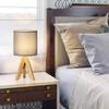 Modern Minimalist Wood Tripod Table Lamp for Hotel, Bedroom, or Study Room