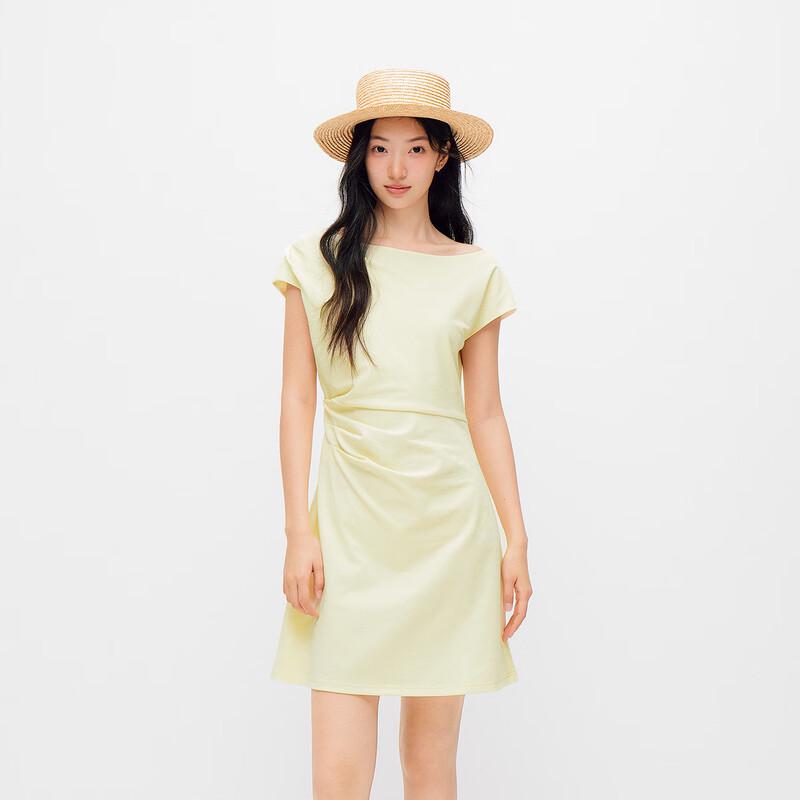 Semir Women's One-Shoulder Shirred Cooling Dress