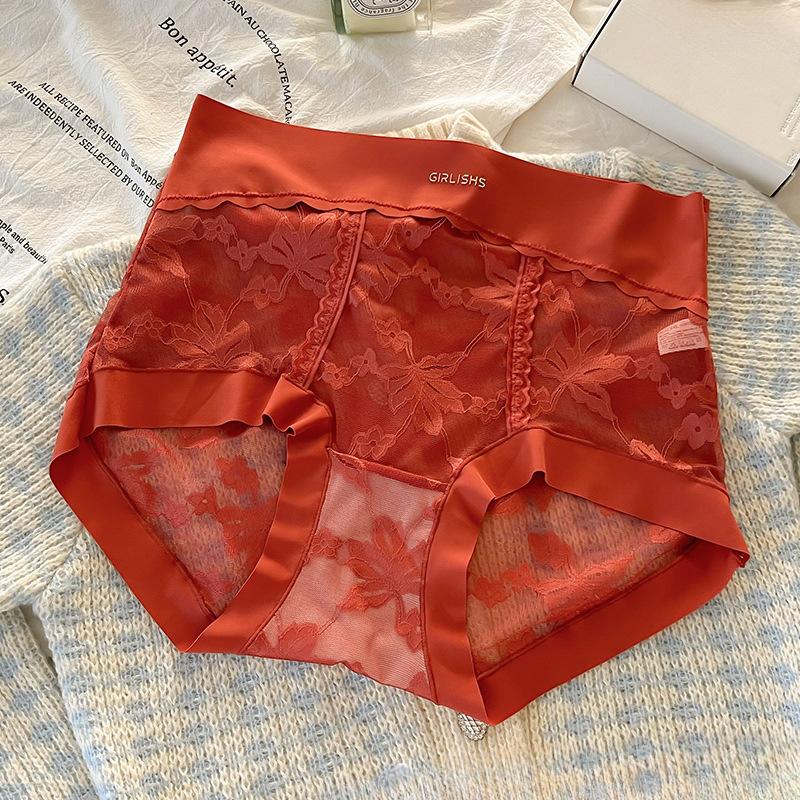 

Большие размеры женское кружевное белье с высокой талией, утягивающее живот, удлиняющее бедра, хлопковое сексуальное нижнее белье XXXL красный