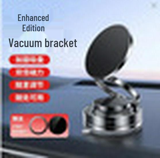 

360° Rotating Phone Holder with Double Ring Vacuum Suction and Folding Design