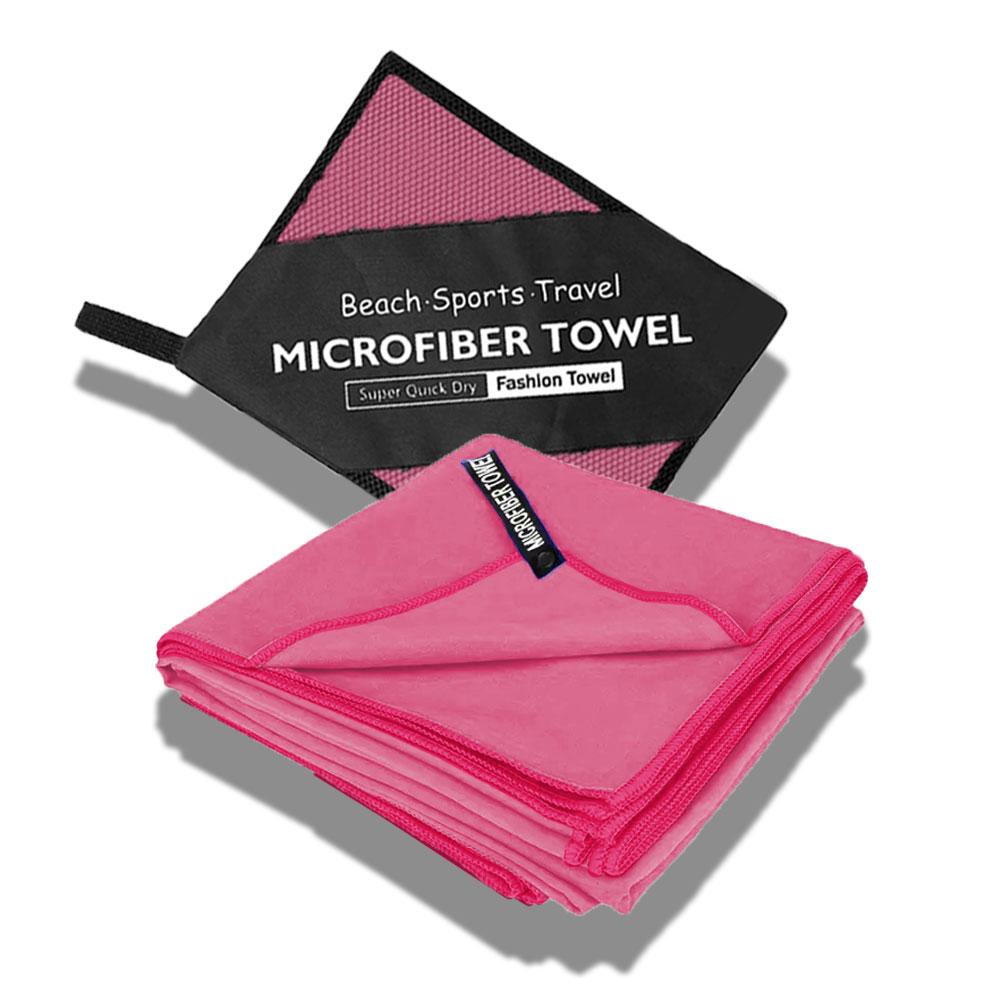 Ultra Fine Fiber Quick Drying Towel, Quick Drying Travel Sports Beach Towel, Mesh Cylindrical Mesh Bag, Suitable For Gym, Swimmi 50x110cm