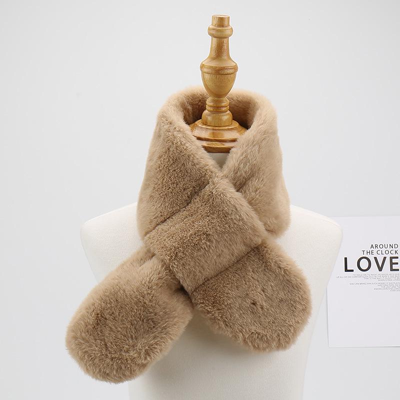 2023 Cute Cartoon Winter Scarf for Children - Korean Style, Warm Christmas Neck Warmer for Elementary School Girls & Boys