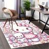 1pc Hello Kitty Office Carpet Under Chair Mat Gift Universal Cute Cartoon Kawaii Decorative Rug for Room Bedroom Living Room Sofa Floor Deco