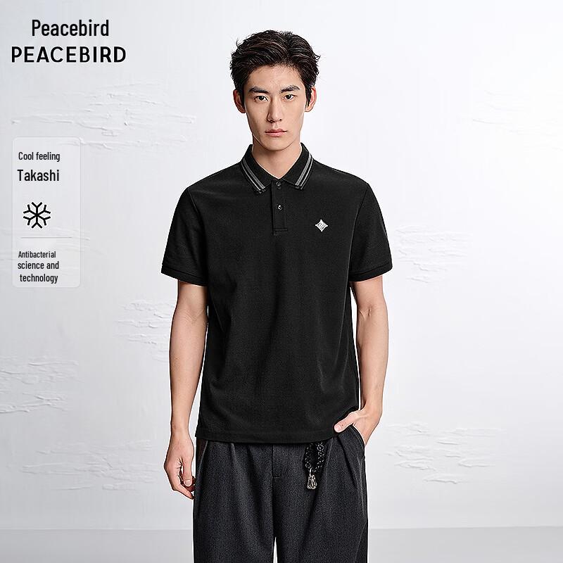 PEACEBIRD Men s Short Sleeve Polo Shirt BACOG222J L
