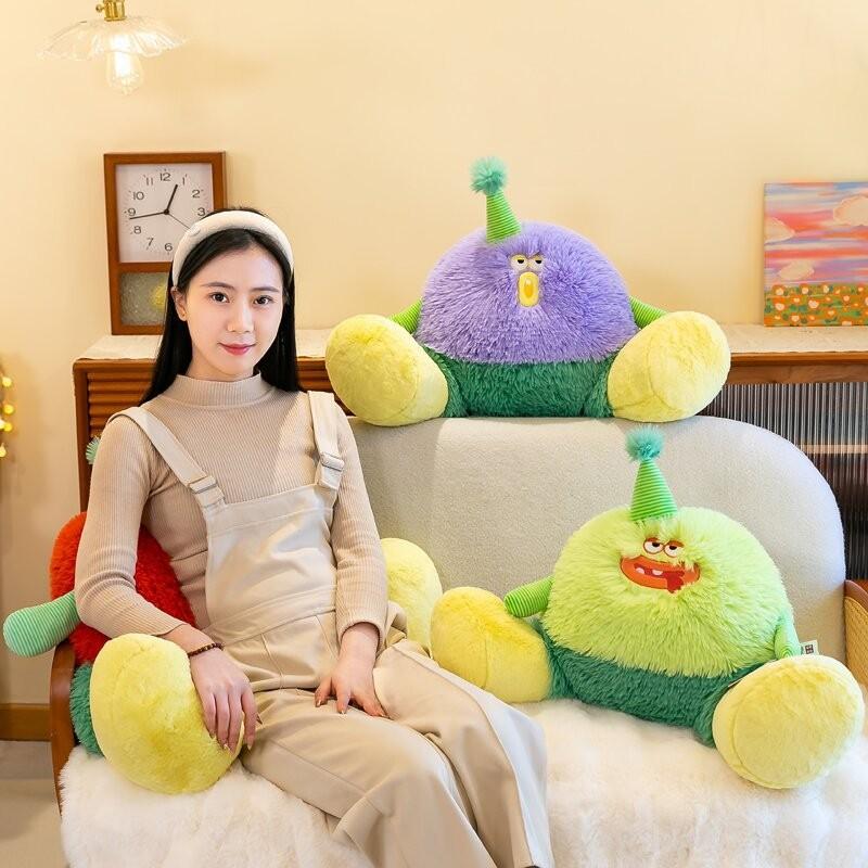 Monster Soft Bigfoot Plush Toy Doll Backrest Pillow Childrens Birthday Gift