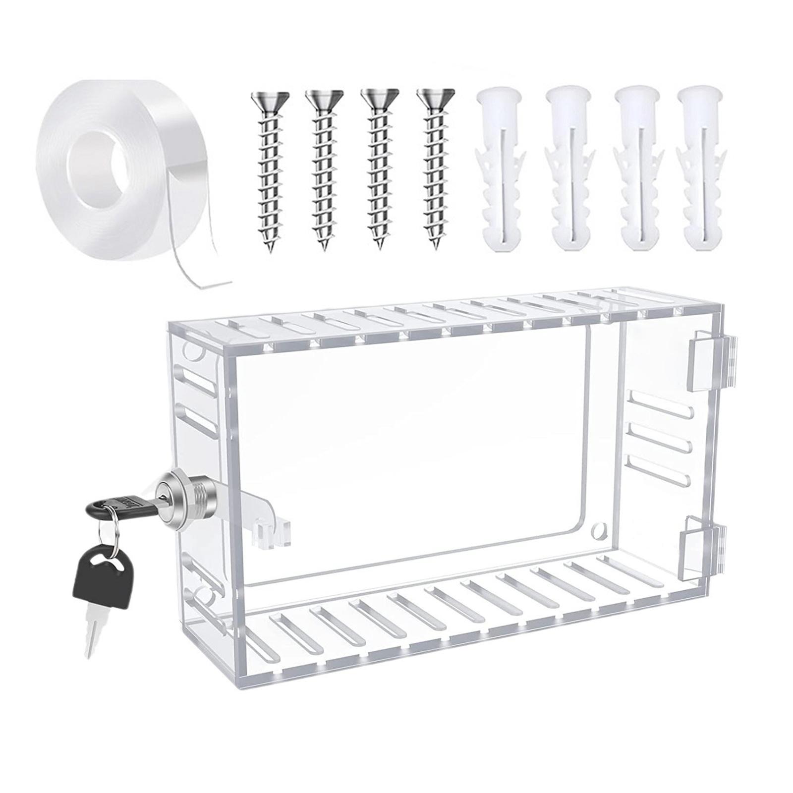 

Универсальный термостат-бокс с ключом, настенный, прозрачная крышка термостата с замком, защита термостата, защитная крышка