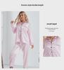 Pigiama a righe da donna: Cardigan a Maniche Corte e Pantaloni Lunghi - Stile Europeo e Americano