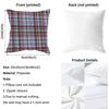 Fashionable Check Pattern Design Pillow Case Anti-Dustmite Pillowcase Invisible Zipper Silky Short Plush Sofa Cushion Cover