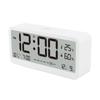 8001-EN Ceas Digital Multifuncțional LED Luminozitate Ajustabilă Afișare Temperatură Umiditate Ceas cu Alarmă cu Alarme Duale