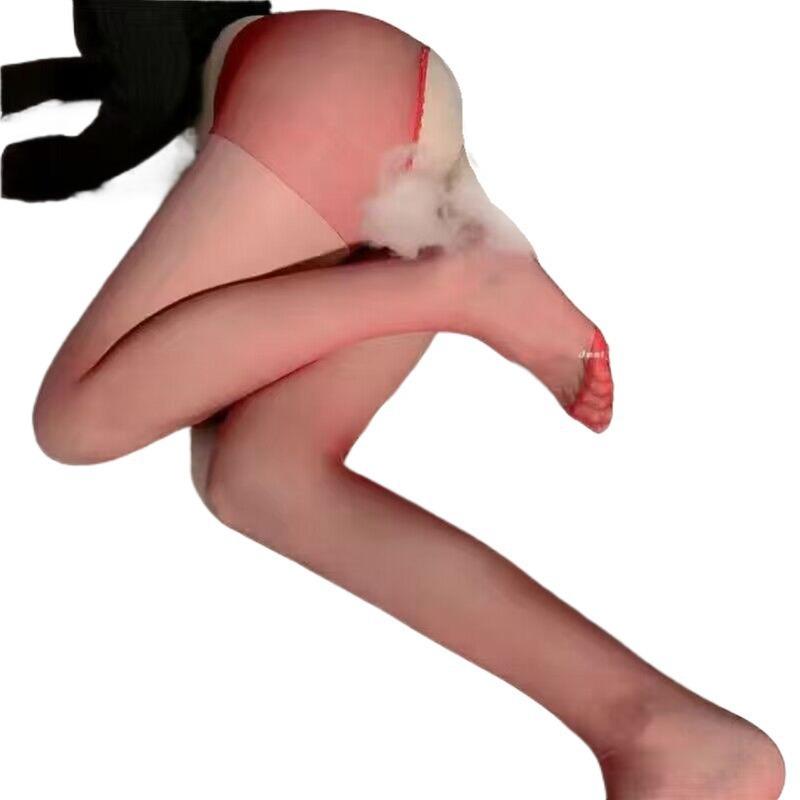 Women's Adult Sex Stockings Ultra-thin See-through Stockings Front and Rear Open Free Jumpsuits Stockings Sex Products