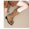 Women's Over-the-Knee Cowboy Slouch Boots - 2025 Autumn/Winter, Chunky Heel Long Knight Boots