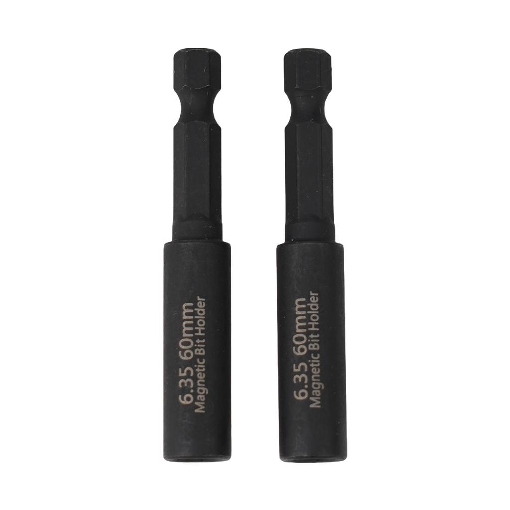 2/5Pcs 60mm Magnetic Screwdriver Extension Bit Holder Tips 1/4Inch Hexagon Shank Set Drill Bit Adapter Hand Tools Accessories