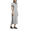 adidas Originaux Confortable Mode Simple Robe à Manches Courtes Femmes Robes Gris Moyen KF0318