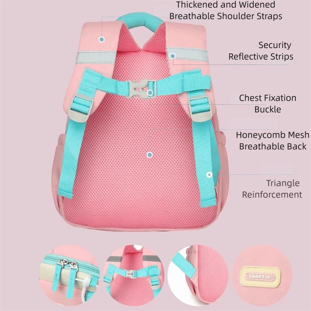 Waterproof Kindergarten School Bag Adjustable Straps Cartoon Nursery Backpack  Travel