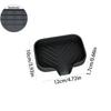 Silicone Drain Soap Dish Solid Color Simple Soap Holder Self Draining Soap Tray For Countertop Sink Anti-slip Storage Rack