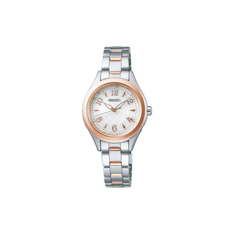 

SEIKO Fashionable and Versatile Quartz Steel Strap Women s Watch White Dial SWFH118 білий