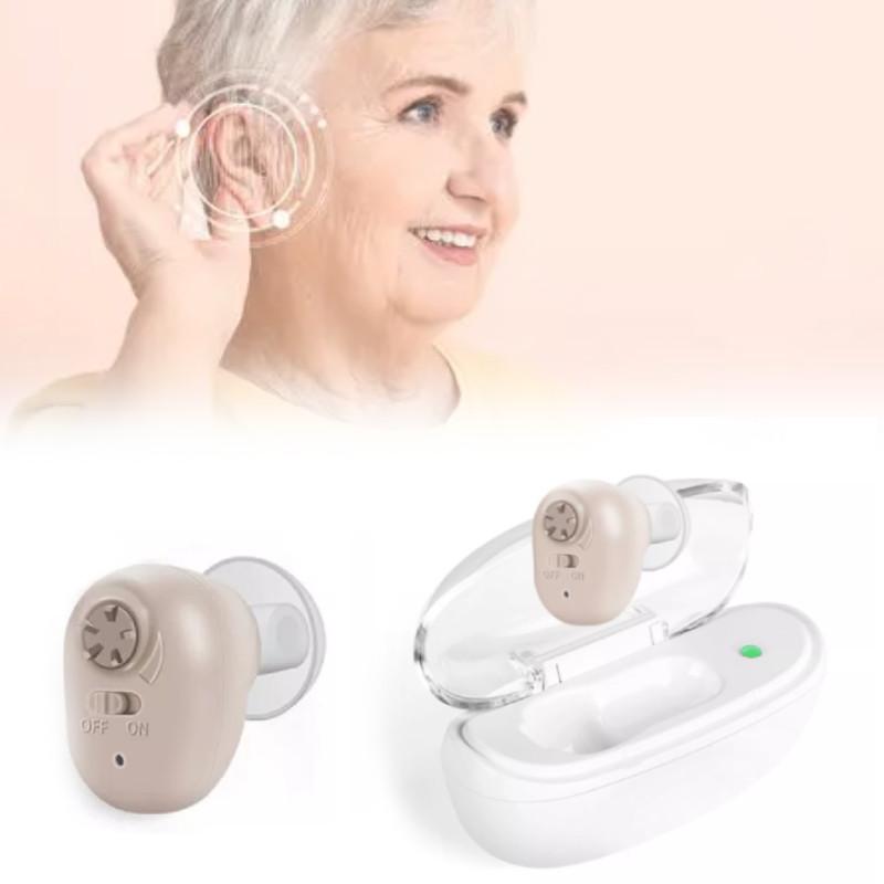 Aid Hearing Elder In Ear Mini Invisible Adjustable Tone Sound Portable Amplifier