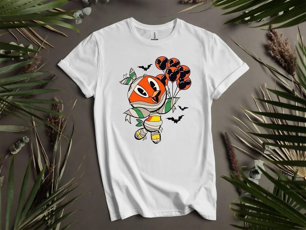 

Cute Orange Bird Mummy Halloween Mickey Hoodie Tshirt Men Women Unisex AD241 3XL