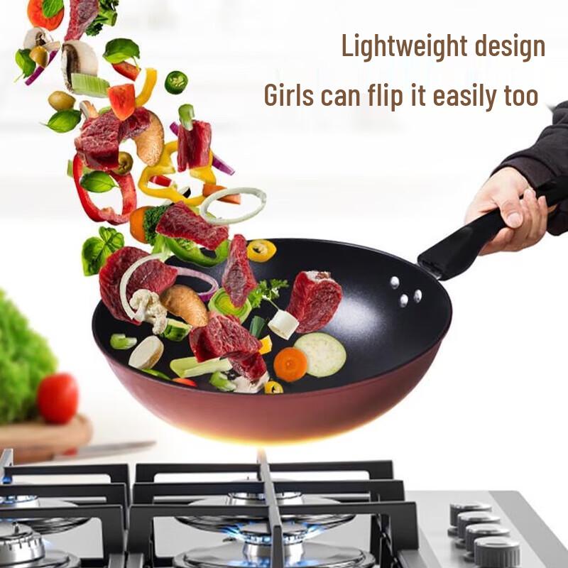 Baishide BST-1027 Non-Stick Stir-Fry Wok