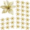 13CM Christmas Decoration Artificial Glitter Flowers Floral for Xmas Tree Ornament New Year Party Home Decoration Navidad