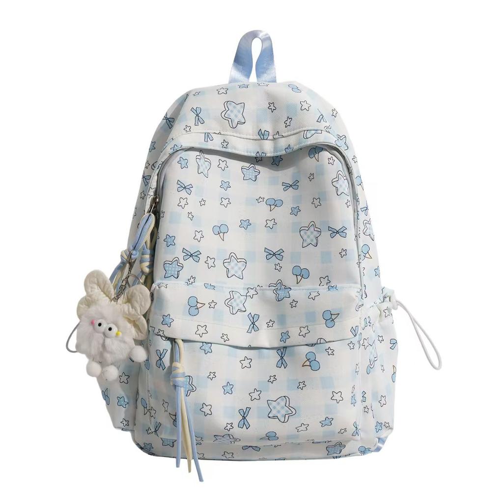 Schoolbag Wholesale Schoolbag Female Ins Wind Cute Girl Junior High School Student Literary Small Fresh Floral Backpack Backpack