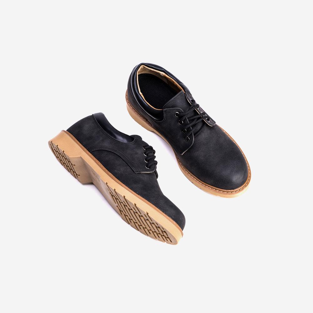 

[ABC] 576 Ankle Two-Tone Height Increase Derby Low Walker Matte Black,Street, 7000004926,Black 250