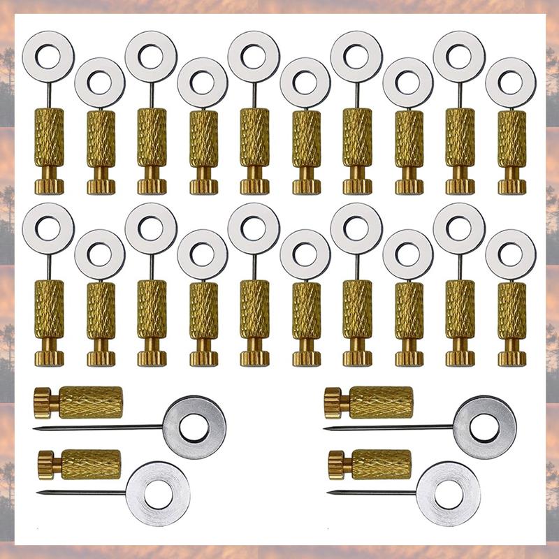 

2025 Trend 24PCS Leather Suture Positioning Needle, Handmade DIY Leather Positioning Pins Leather Located Needles Tools золотистый