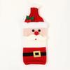 Christmas Wine Bottle Cover Bags Champagne Bottle Knit Sweater Santa Claus Bottles Gift Wraps Party Decorations Xmas Supplies Bar Dining Room Decor