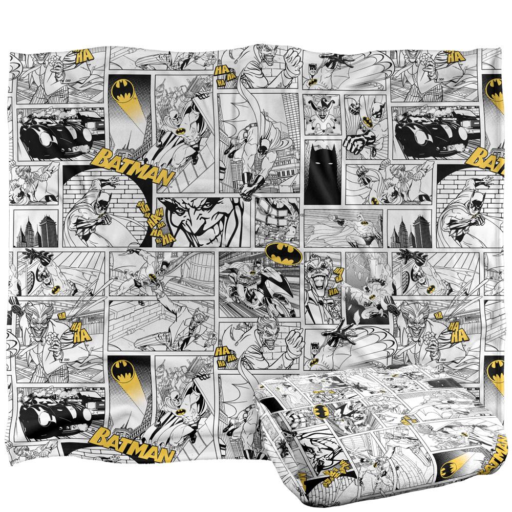 Batman Action Panels Blanket