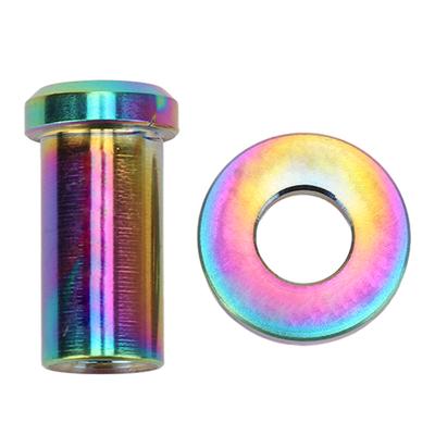Brake Caliper Nut Rust Proof Titanium Alloy C Clamp Fixed Nut with Washer for Road Bikes 15mm