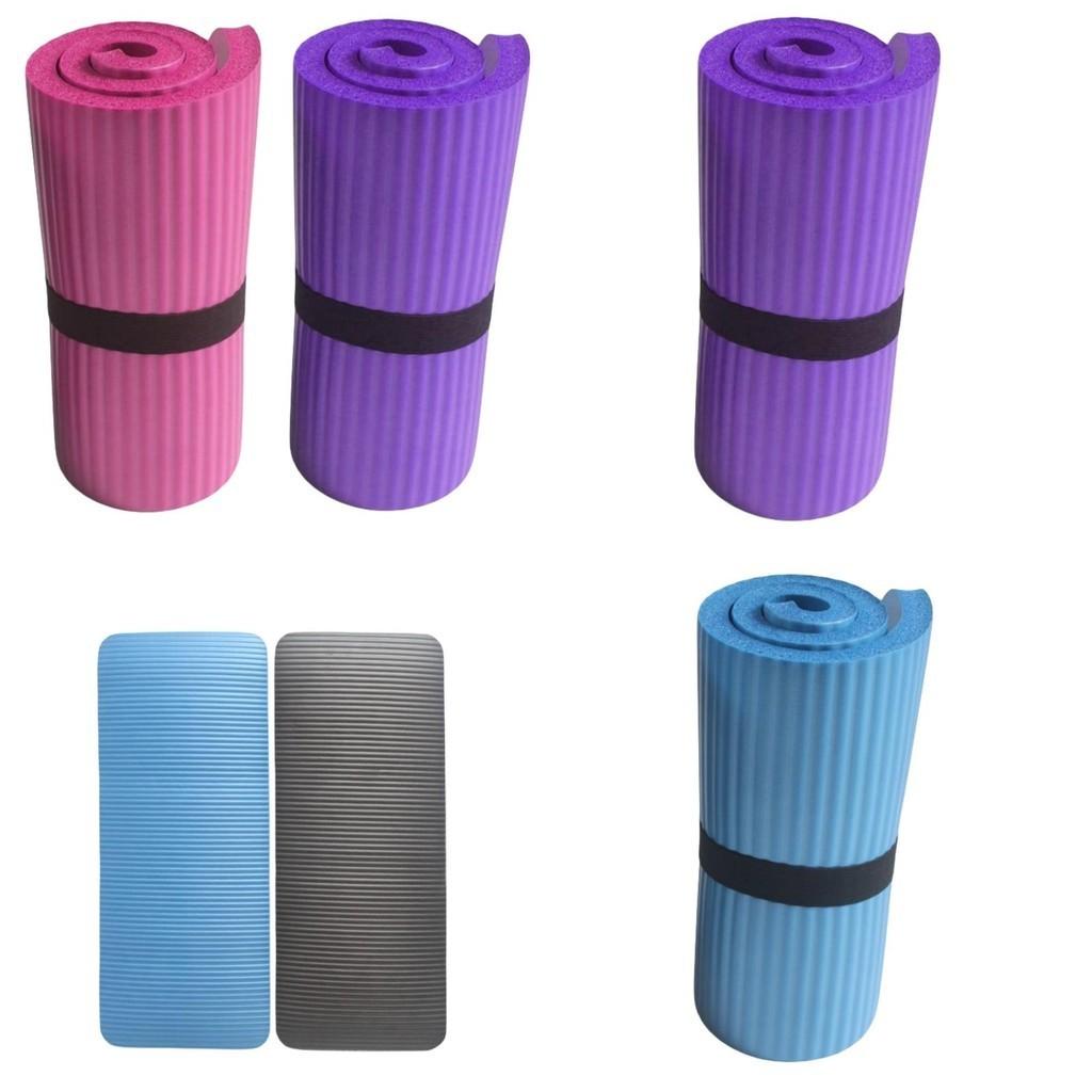 Nbr Fitness Wiel Pad Dik 1.5cm Ondersteuning Voor Buikspiertraining En Yoga Assistentie Paars Blauw Zwart Roze