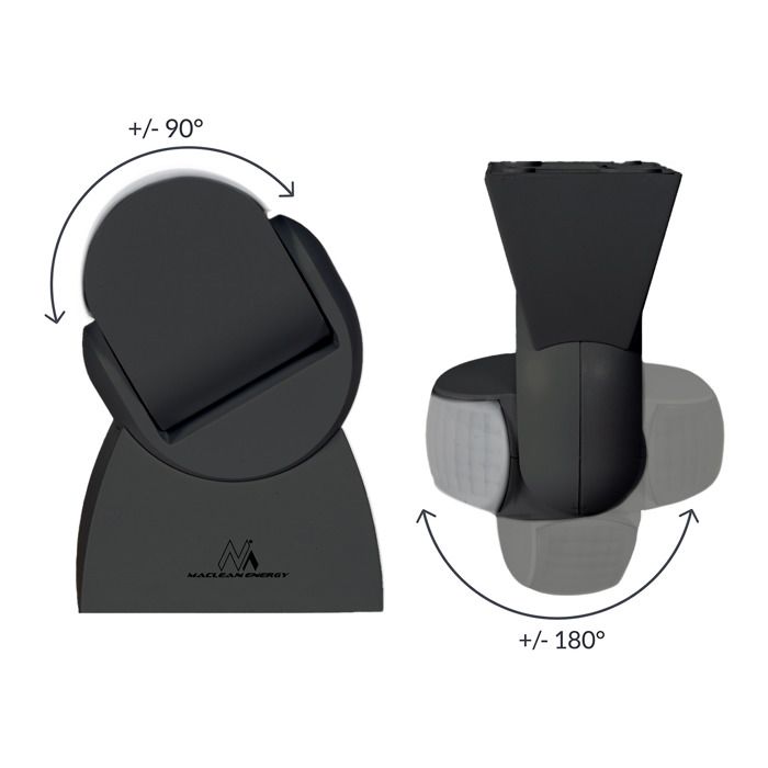 Détecteur de mouvement pir infrarouge maclean mce241 b avec télécommande max. 1200w (lampe à incandescence) max. 300w (led)