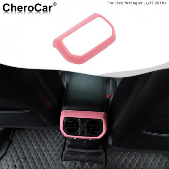 Rear Back AC Air Vent Outlet Trim Cover for 2018+ Jeep Wrangler JL JLU JT Pink