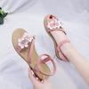 Women Summer Plus Size Female Bohemian Style Sandals Flat Sandals Flowers Sandals Flip Flops