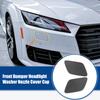 ACROPIX Front Left & Right Bumper Headlight Washer Nozzle Cover Cap for Volkswagen Passat B6 Deep Gray 2pcs