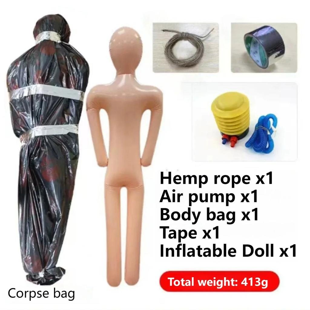 150cm Halloween Straszny Dmuchany Manekin Wiszący Rekwizyty Martwego Ciała do Nawiedzonego Domu na Zewnątrz na Podwórko Cosplay Dekoracja DIY