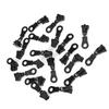 20pcs Metal Alloy Zipper Sliders Size #5 Zip Fastener Repair Replacement Kit (Black)