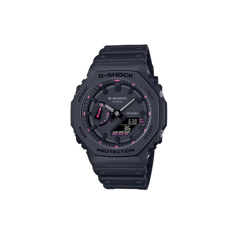 

CASIO Men Liquid Crystal/Analog Dual Display Series Black Watch GA-2100P-1A GA-2100P-1A Black Dial