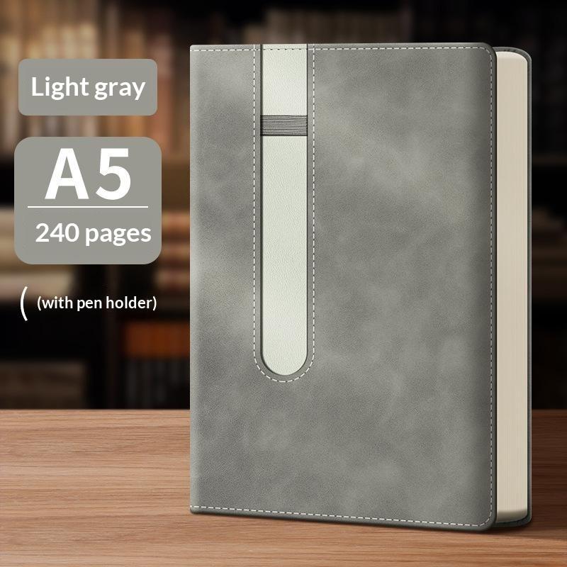 A5 B5 Notebook Pu Leather Notebook With Pen Holder Loop Thickened Suitable Journal For Work, Diary And Business